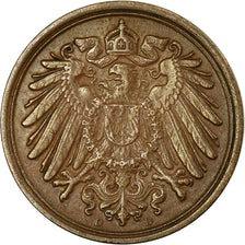 Coin, GERMANY - EMPIRE, Wilhelm II, Pfennig, 1902, Munich, EF(40-45), Copper