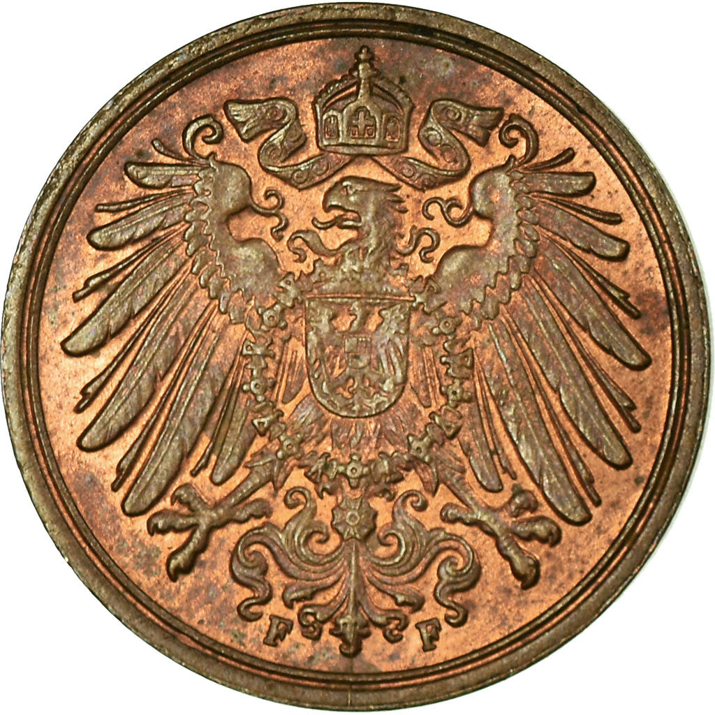 Moneta, NIEMCY - IMPERIUM, Wilhelm II, Pfennig, 1912, Stuttgart, VF(30-35)