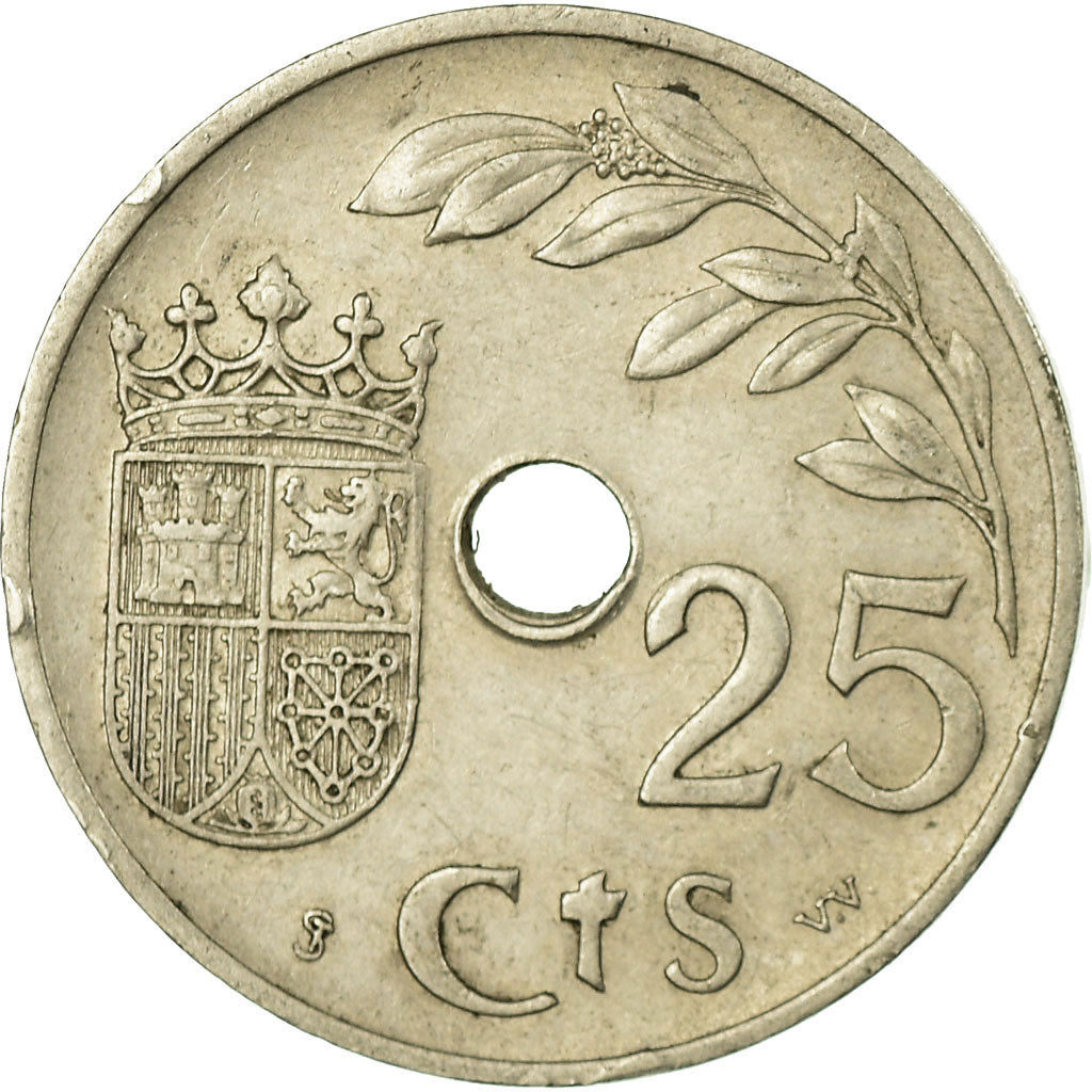 Coin, Spain, 25 Centimos, 1937, Vienna, VF(30-35), Copper-nickel, KM:753
