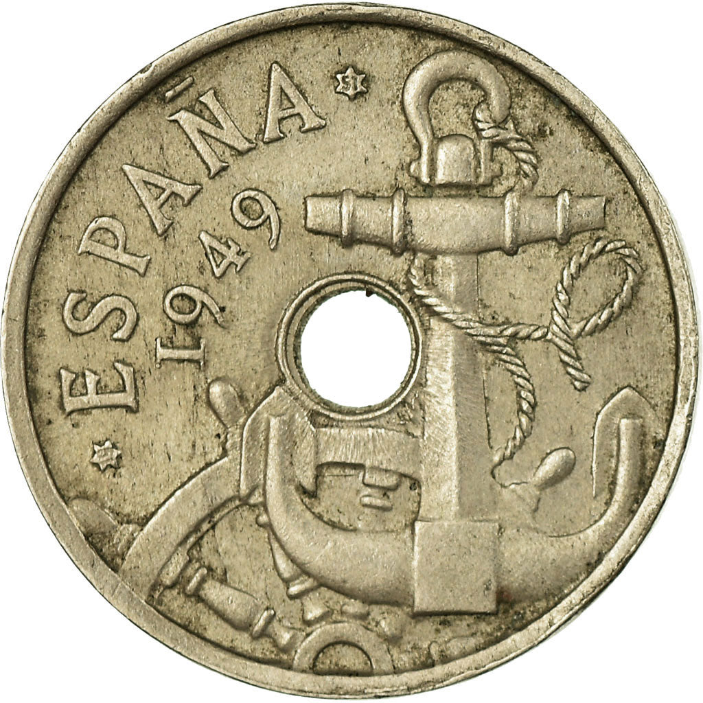 Monnaie, Espagne, Francisco Franco, caudillo, 50 Centimos, 1951, TB+
