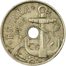 Monnaie, Espagne, Francisco Franco, caudillo, 50 Centimos, 1951, TB+