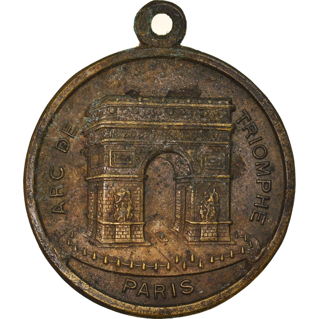 France, Médaille, Arc de Triomphe, Tour Eiffel, TB+, Bronze