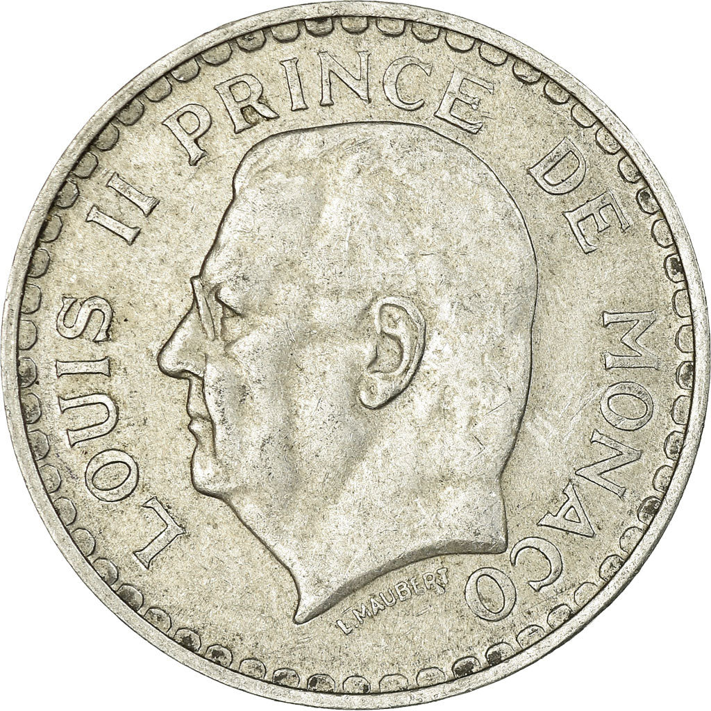 Münze, Monaco, Louis II, 5 Francs, 1945, Paris, SS, Aluminium, KM:122