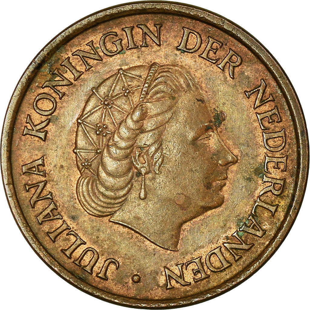 Munten, Nederland, Juliana, 5 Cents, 1963, FR+, Bronze, KM:181