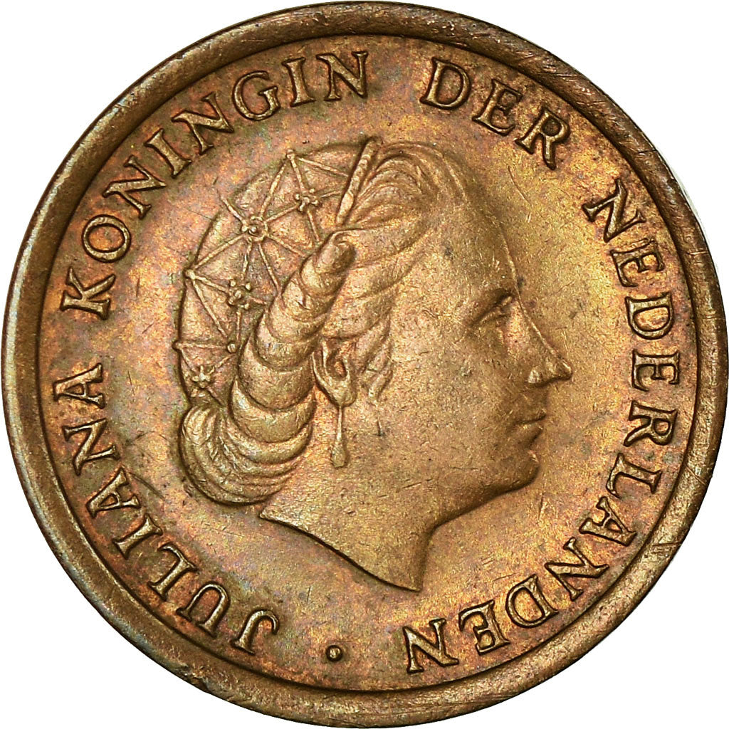 Munten, Nederland, Juliana, Cent, 1967, FR+, Bronze, KM:180