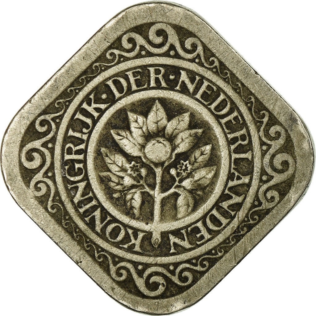Coin, Netherlands, Wilhelmina I, 5 Cents, 1923, VF(30-35), Copper-nickel, KM:153