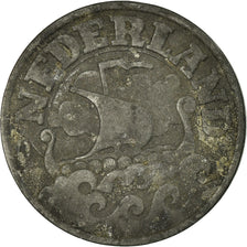 Coin, Netherlands, Wilhelmina I, 25 Cents, 1941, VF(20-25), Zinc, KM:174