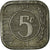 Moneta, Holandia, Wilhelmina I, 5 Cents, 1941, VF(20-25), Cynk, KM:172