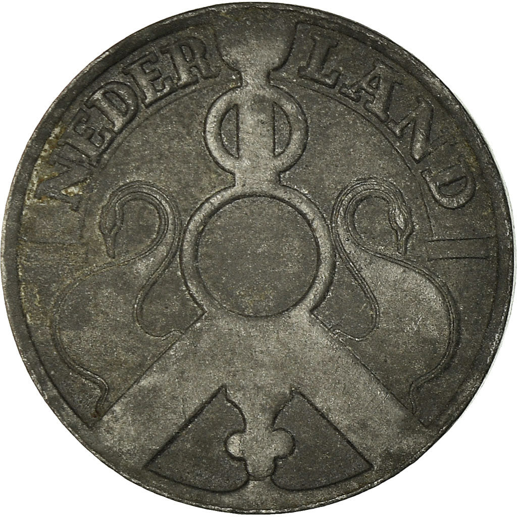 Coin, Netherlands, Wilhelmina I, 2-1/2 Cent, 1941, VF(30-35), Zinc, KM:171