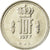 Munten, Luxemburg, Jean, 10 Francs, 1977, ZF, Nickel, KM:57