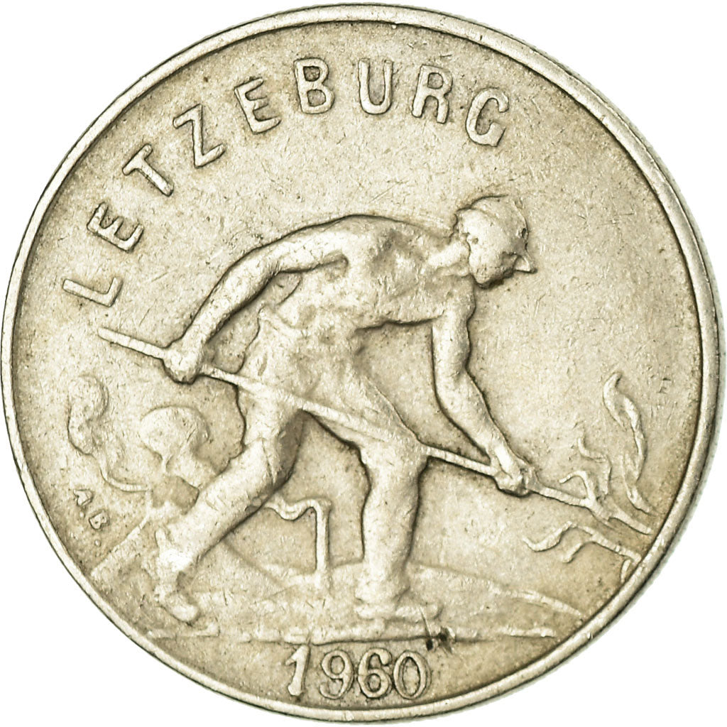Moneda, Luxemburgo, Charlotte, Franc, 1960, MBC, Cobre - níquel, KM:46.2