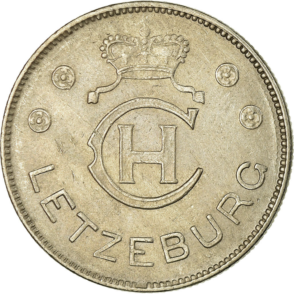 Coin, Luxembourg, Charlotte, Franc, 1939, VF(30-35), Copper-nickel, KM:44