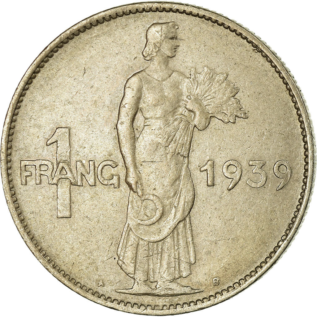 Coin, Luxembourg, Charlotte, Franc, 1939, VF(30-35), Copper-nickel, KM:44