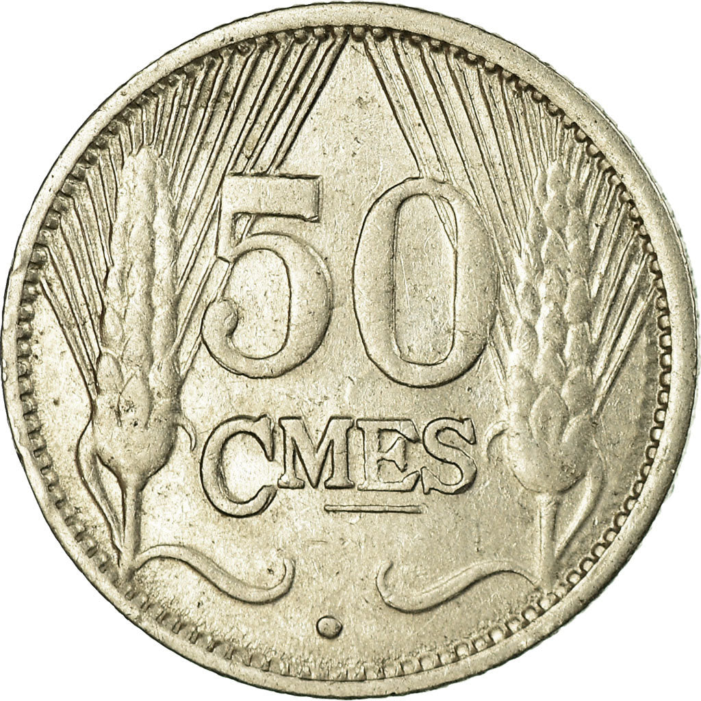 Coin, Luxembourg, Charlotte, 50 Centimes, 1930, EF(40-45), Nickel, KM:43