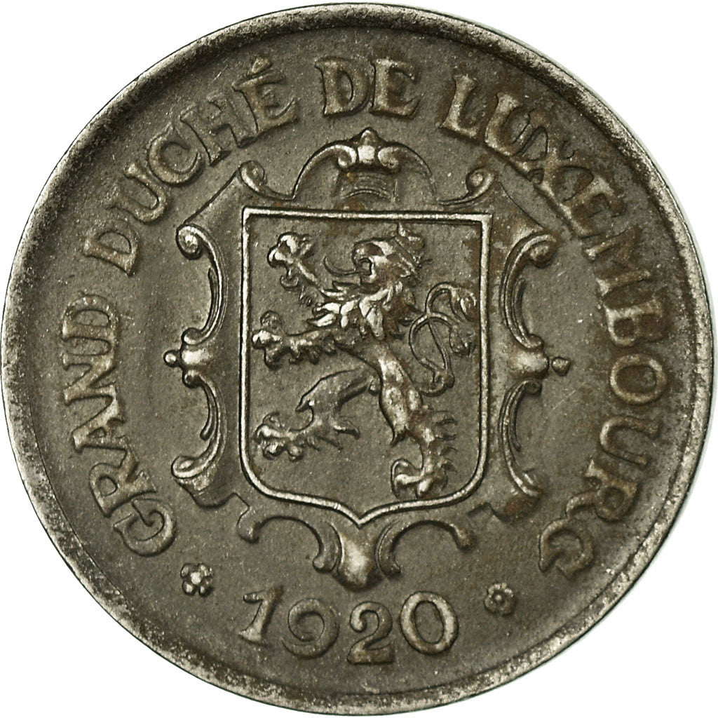 Coin, Luxembourg, Charlotte, 25 Centimes, 1920, VF(30-35), Iron, KM:32