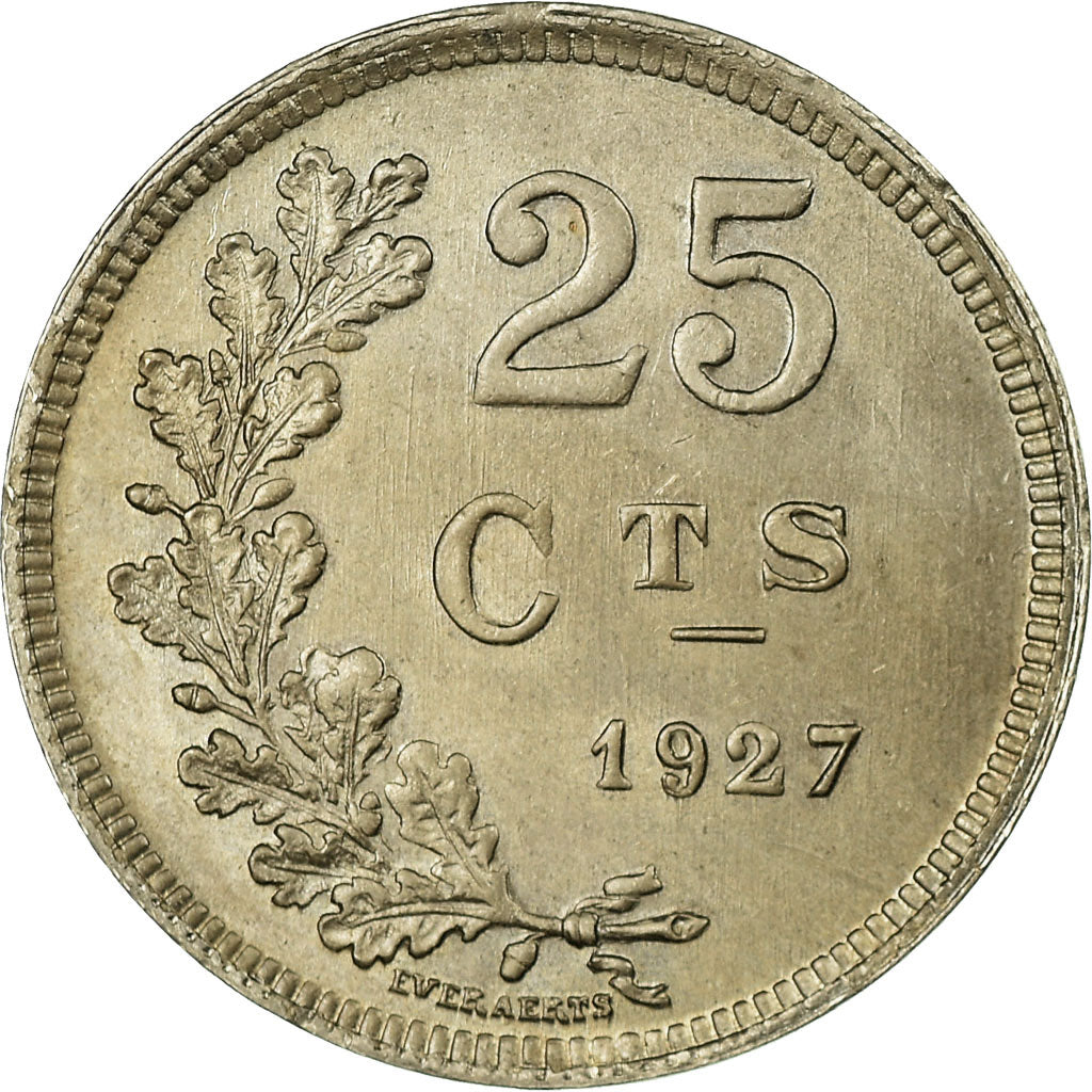 Coin, Luxembourg, Charlotte, 25 Centimes, 1927, EF(40-45), Copper-nickel, KM:37