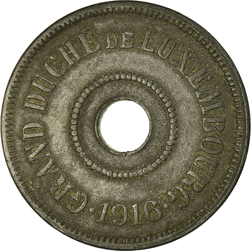 Monnaie, Luxembourg, Charlotte, 25 Centimes, 1916, TB+, Zinc, KM:29