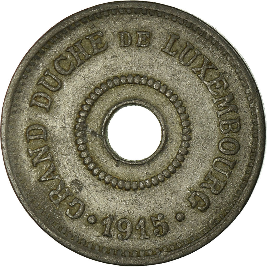 Monnaie, Luxembourg, Marie Adelaide, 10 Centimes, 1915, TB+, Zinc, KM:28