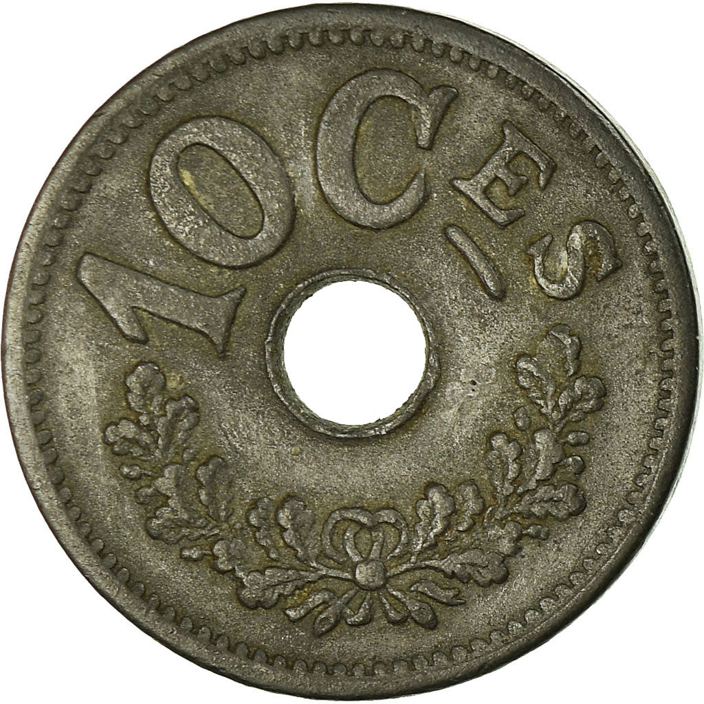 Monnaie, Luxembourg, Marie Adelaide, 10 Centimes, 1915, TB+, Zinc, KM:28