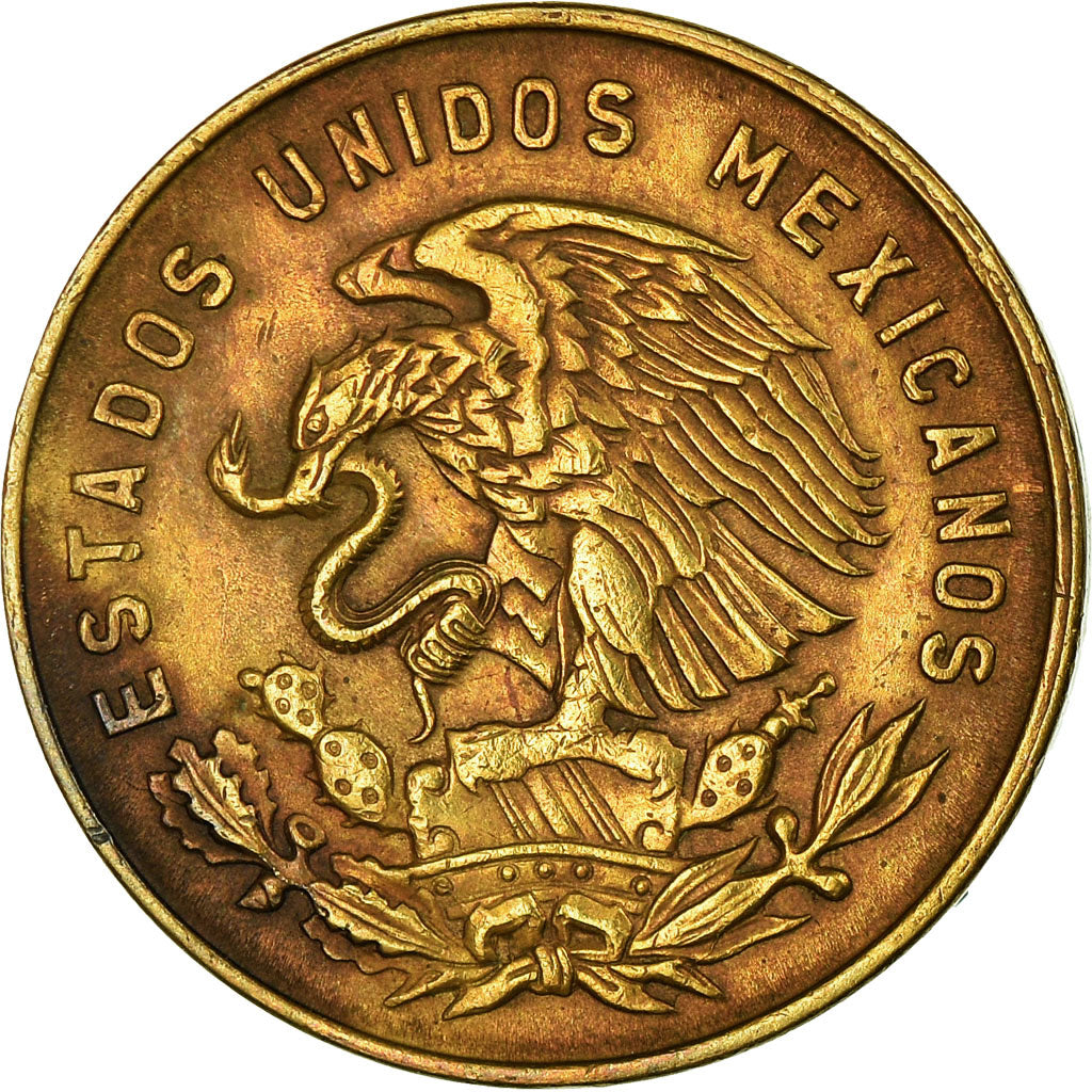 Coin, Mexico, 5 Centavos, 1963, Mexico City, VF(30-35), Brass, KM:426