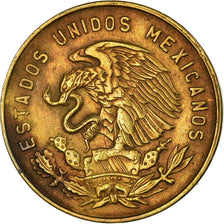 Moneta, Mexico, 5 Centavos, 1963, Mexico City, VF(30-35), Mosiądz, KM:426