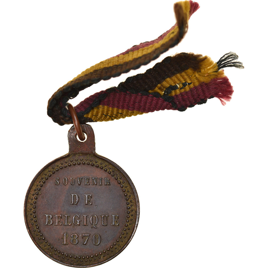Belgium, Souvenir de Belgique, Medal, 1870, Very Good Quality, Copper, 24