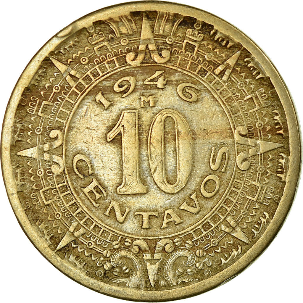 Monnaie, Mexique, 10 Centavos, 1946, Mexico City, TB+, Copper-nickel, KM:432