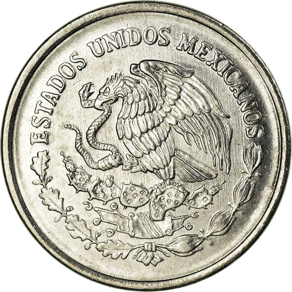 Moneta, Messico, 5 Centavos, 1992, Mexico City, BB, Acciaio inossidabile, KM:546