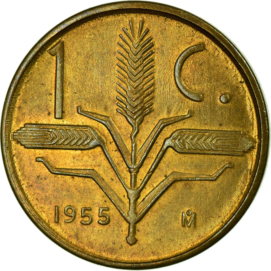 Coin, Mexico, Centavo, 1955, Mexico City, EF(40-45), Brass, KM:417