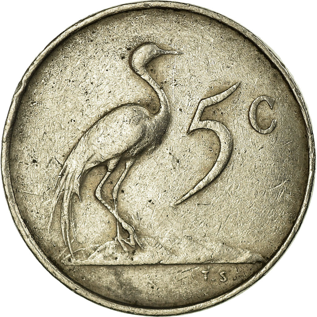 Moeda, África do Sul, 5 Cents, 1965, VF(30-35), Níquel, KM:67.2