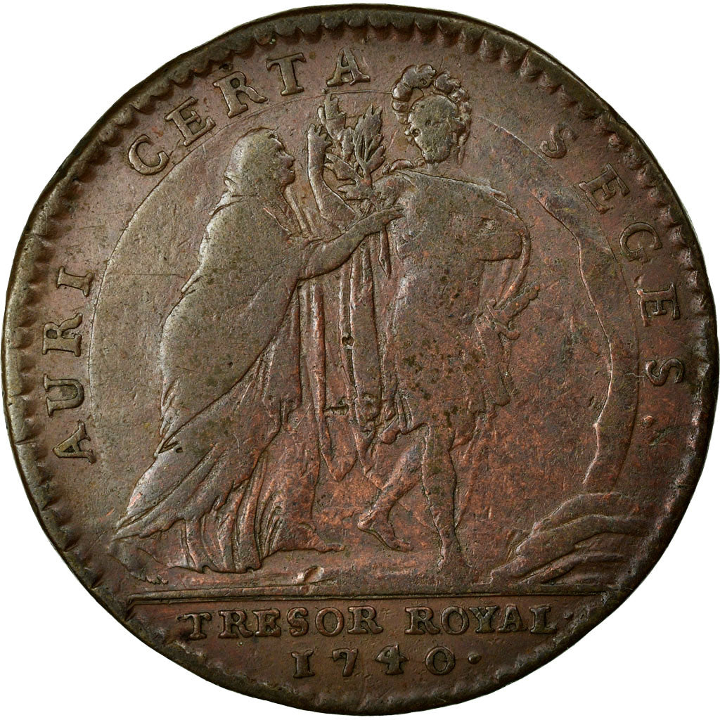 France, Token, Royal, AU(50-53), Copper