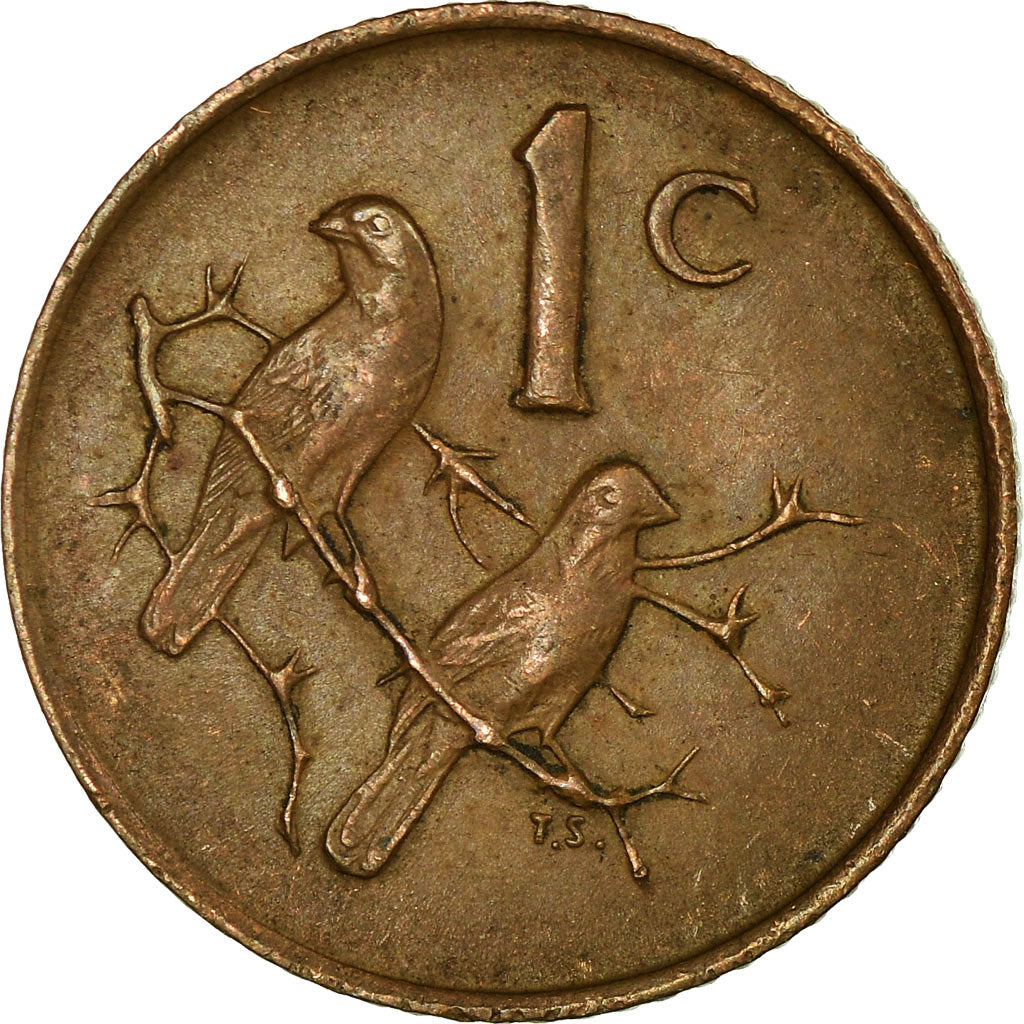 Coin, South Africa, Cent, 1966, VF(30-35), Bronze, KM:65.2