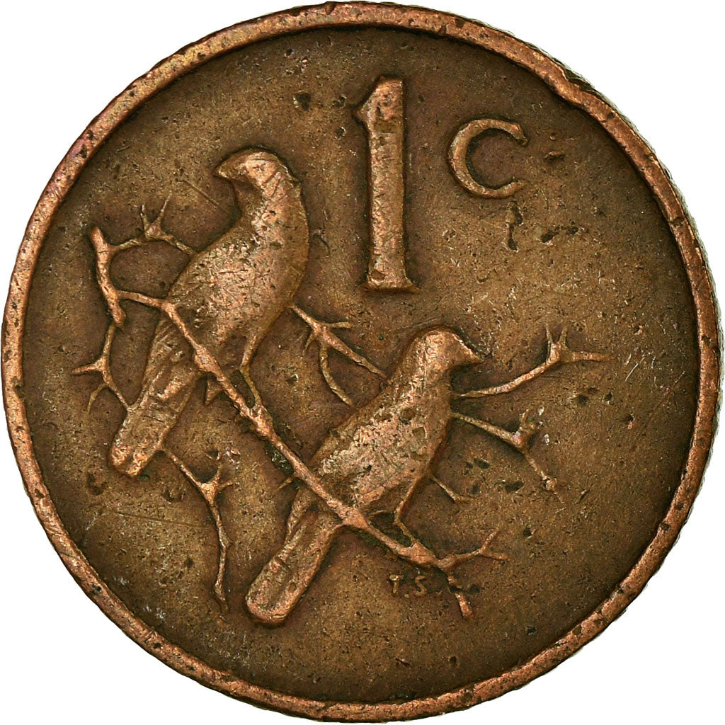 Coin, South Africa, Cent, 1967, VF(20-25), Bronze, KM:65.1