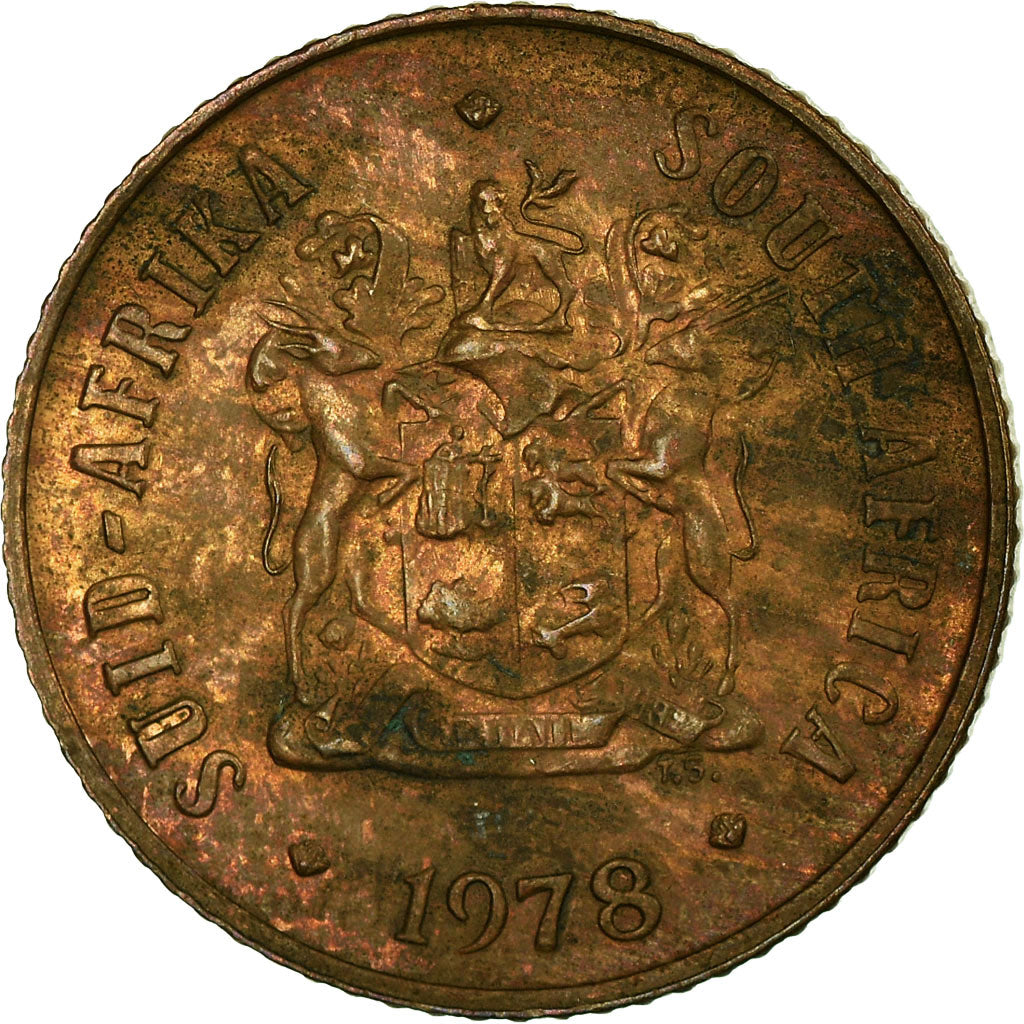 Moneta, Południowa Afryka, Cent, 1978, VF(20-25), Bronze, KM:82