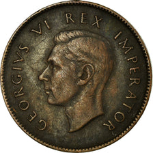 Coin, South Africa, George VI, 1/4 Penny, Farthing, 1942, VF(30-35), Bronze
