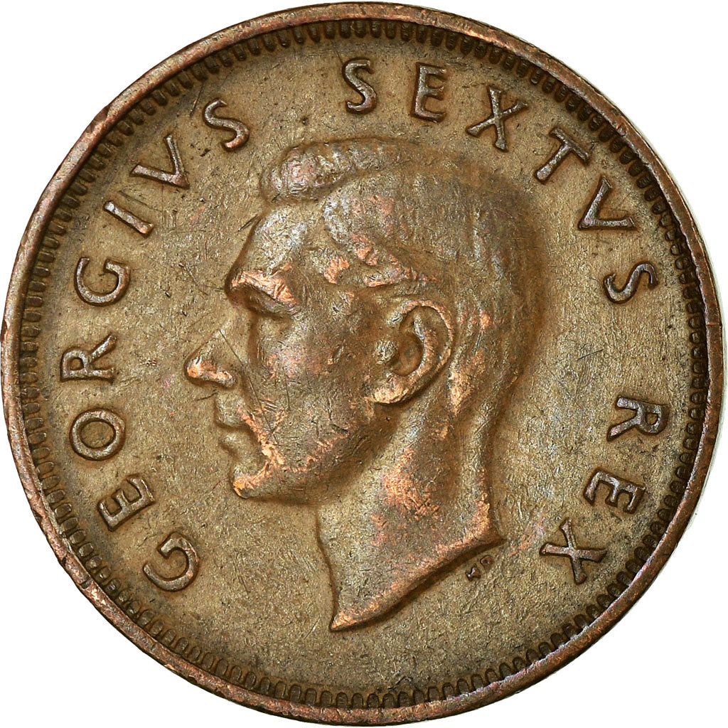 Coin, South Africa, George VI, 1/4 Penny, Farthing, 1950, EF(40-45), Bronze