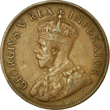Moneda, Sudáfrica, George V, Penny, 1934, MBC, Bronce, KM:14.3