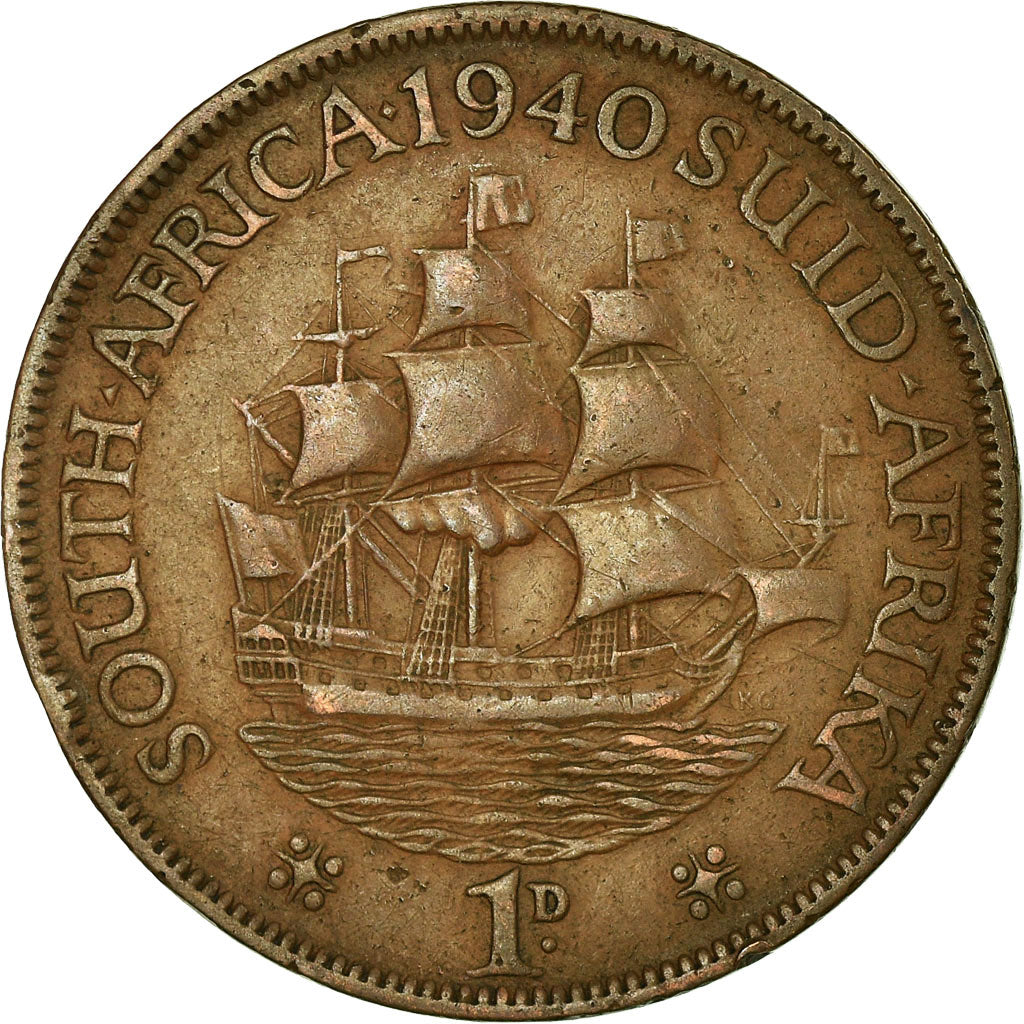 Coin, South Africa, George VI, Penny, 1940, VF(30-35), Bronze, KM:25