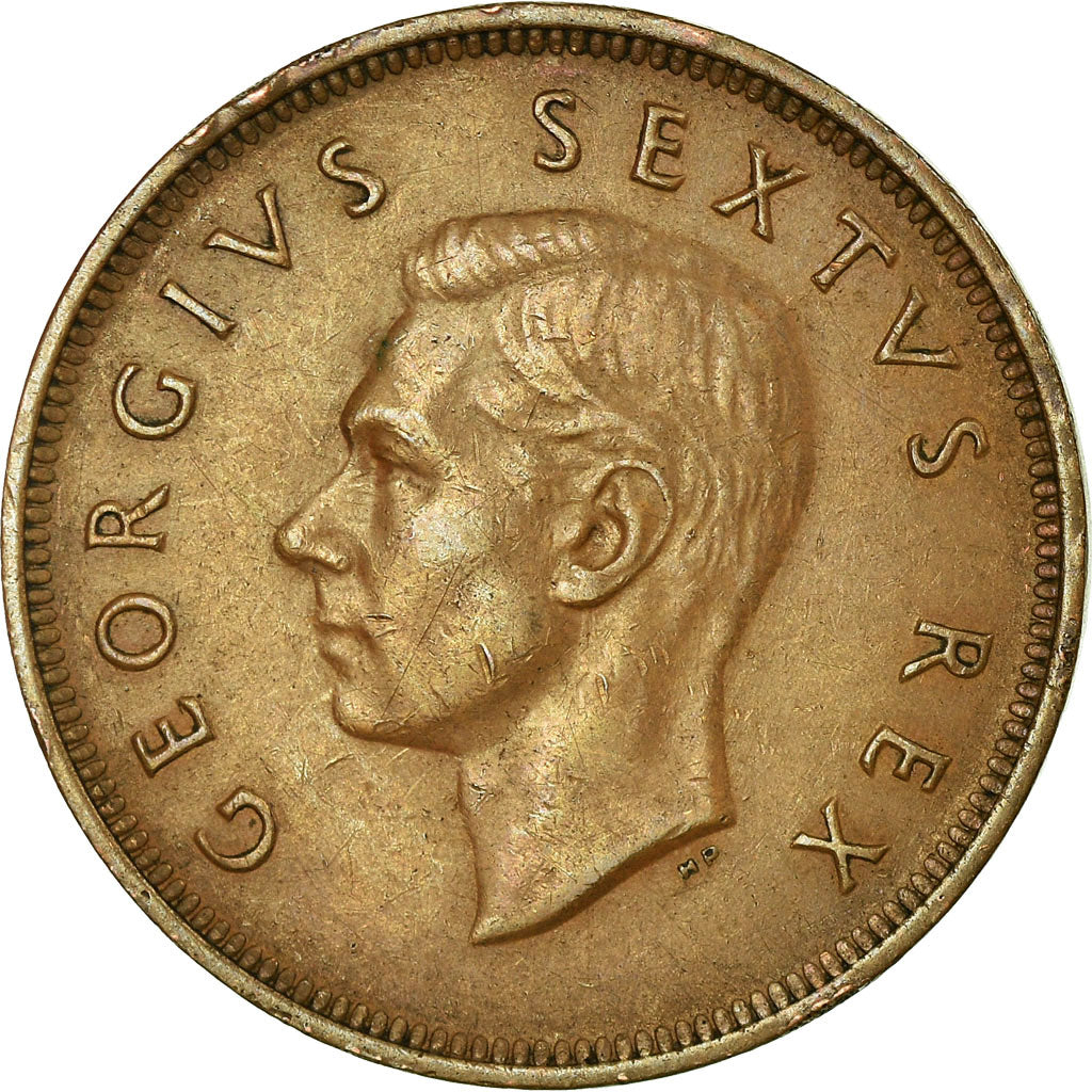 Coin, South Africa, George VI, Penny, 1951, VF(30-35), Bronze, KM:34.2
