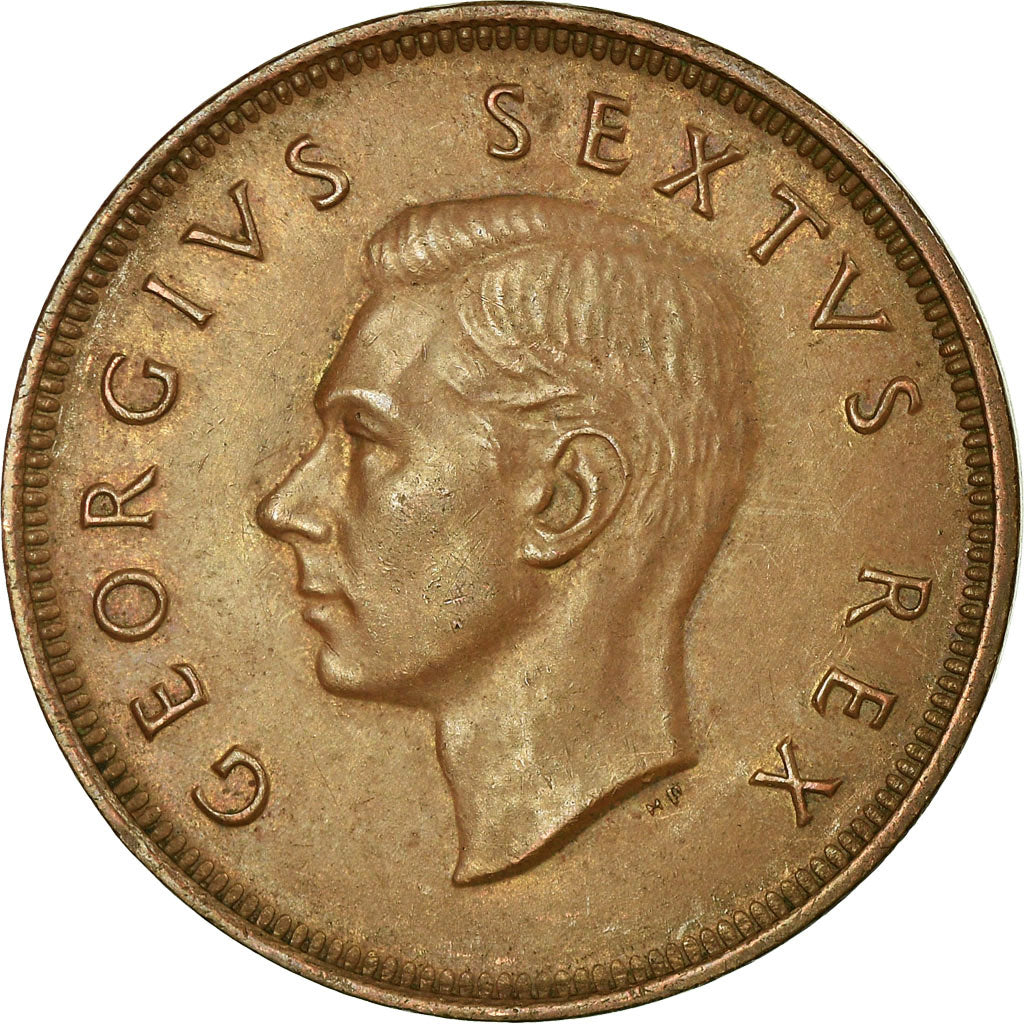 Coin, South Africa, George VI, Penny, 1952, VF(30-35), Bronze, KM:34.2
