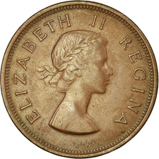 Monnaie, Afrique du Sud, Elizabeth II, Penny, 1954, TTB, Bronze, KM:46
