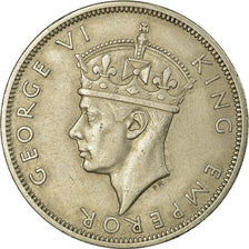 Coin, Southern Rhodesia, George VI, 1/2 Crown, 1947, British Royal Mint