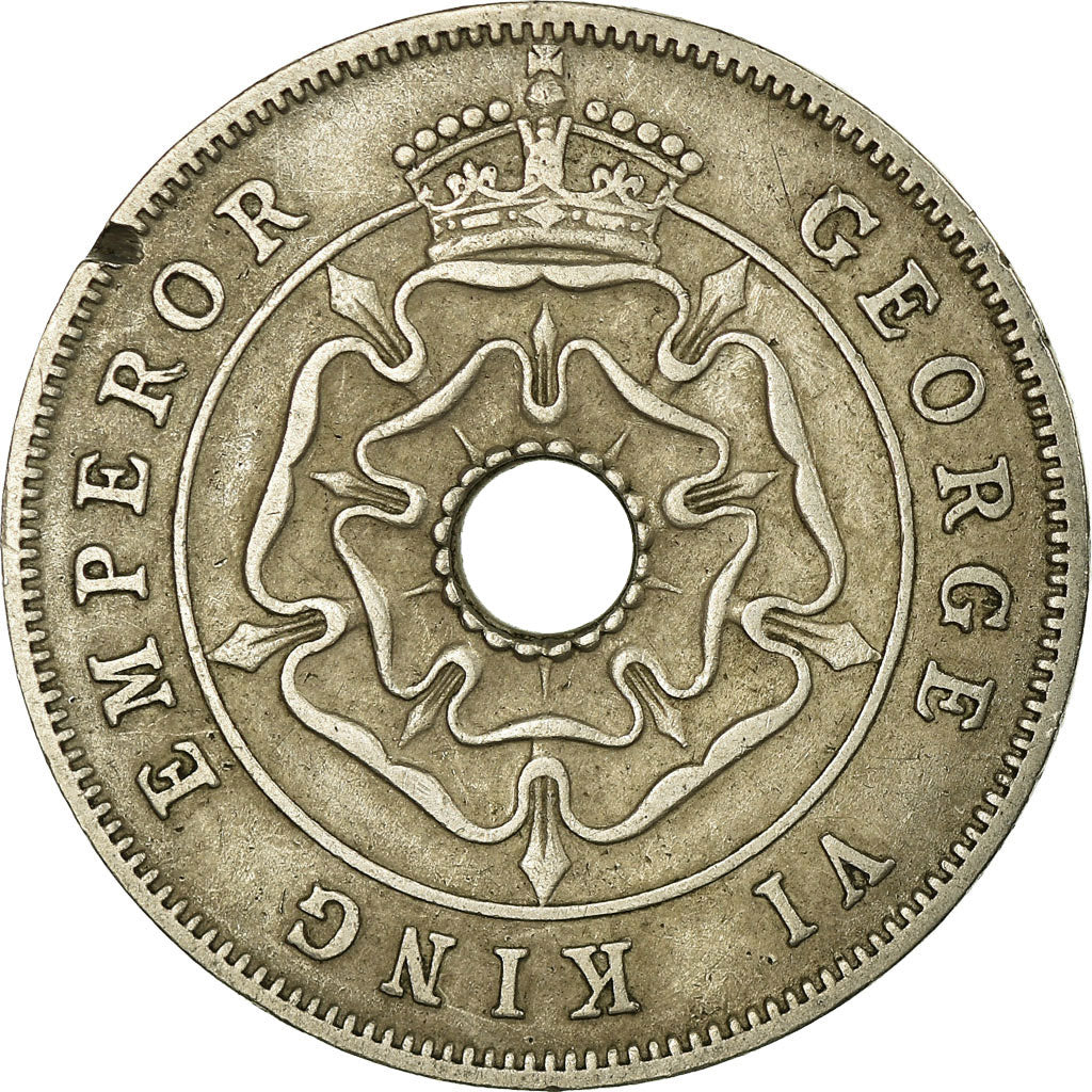Moneda, Rodesia del Sur, George VI, Penny, 1939, British Royal Mint, BC+, Cobre
