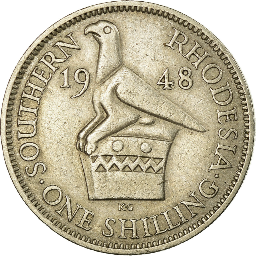 Monnaie, Southern Rhodesia, George VI, Shilling, 1948, British Royal Mint, TTB