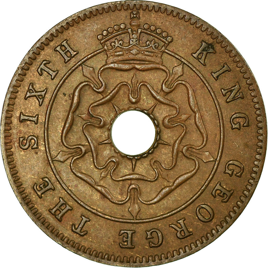 Monnaie, Southern Rhodesia, George VI, 1/2 Penny, 1952, British Royal Mint, TTB