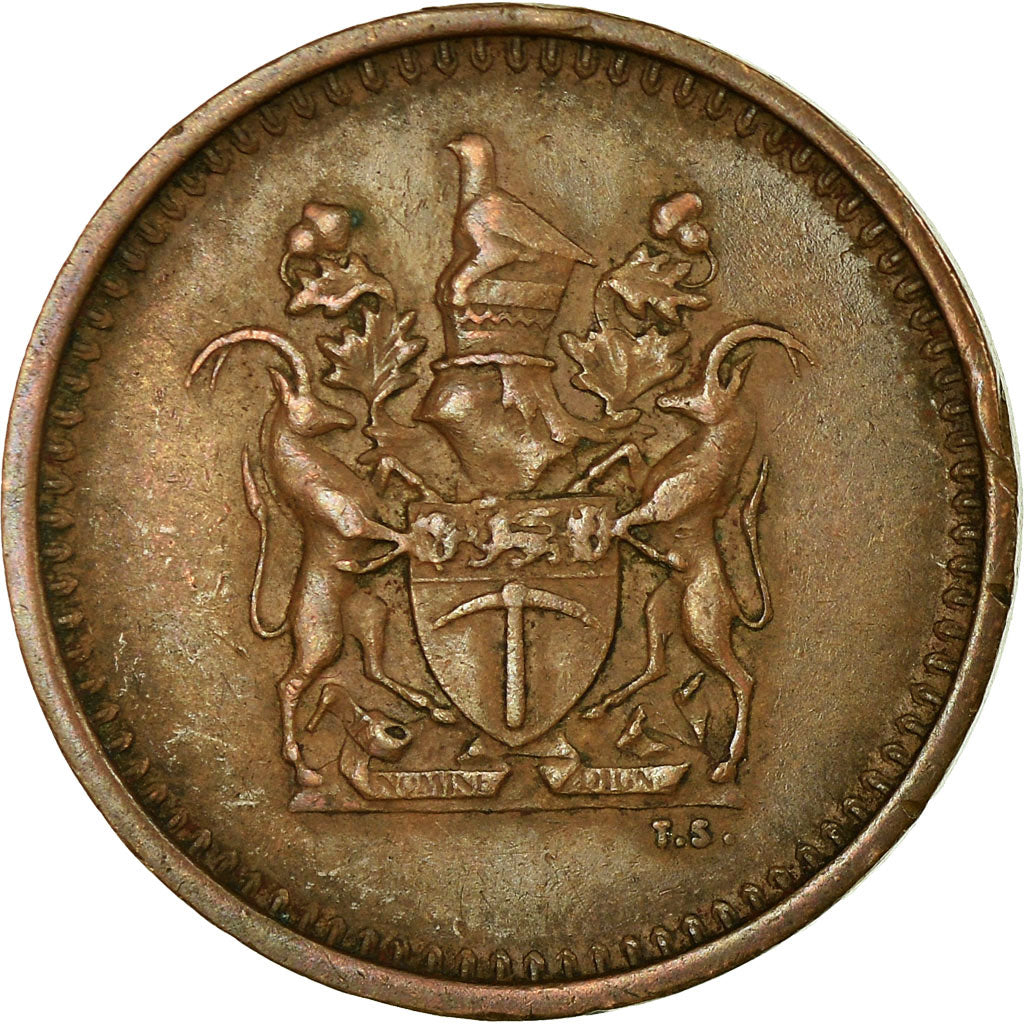 Coin, Rhodesia, Cent, 1971, British Royal Mint, VF(30-35), Bronze, KM:10