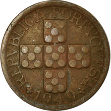 Coin, Portugal, 10 Centavos, 1949, VF(30-35), Bronze, KM:583