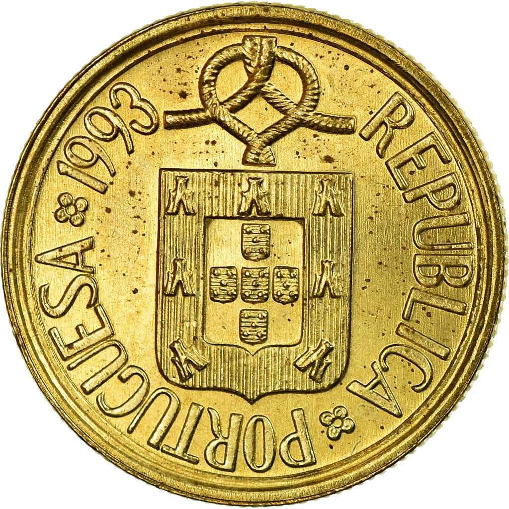 Monnaie, Portugal, Escudo, 1993, TTB, Nickel-brass, KM:631
