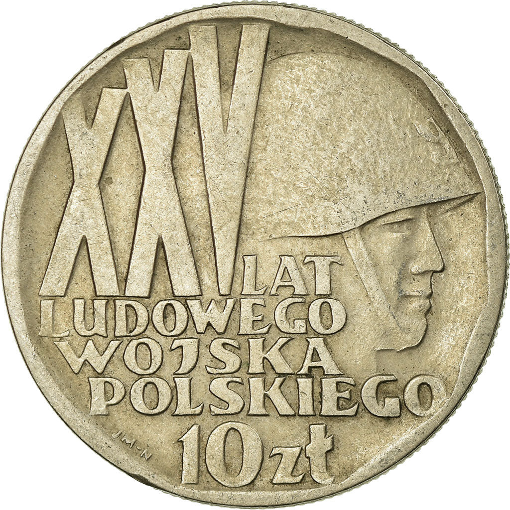 Moeda, Polónia, 10 Zlotych, 1968, Warsaw, VF(30-35), Cobre-níquel, KM:60