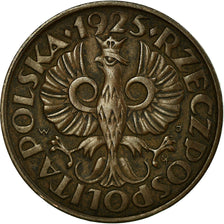 Coin, Poland, 2 Grosze, 1925, Warsaw, EF(40-45), Bronze, KM:9a